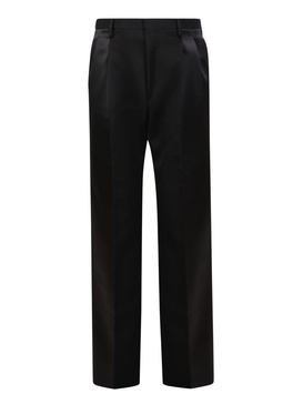 Lanvin Straight-Leg Satin Panelled Trousers