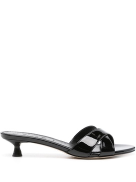 Aeyde Stina Patent Calf Leather Black Shoes