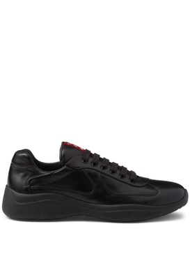 Prada America'S Cup Leather Sneakers