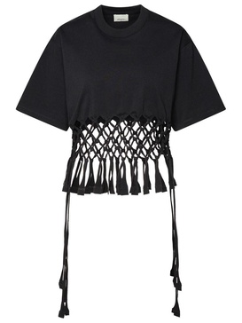 Isabel Marant 'Texana' Black Cotton T-Shirt Woman