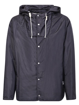 Jil Sander Press-Stud Fastened Hooded Jacket