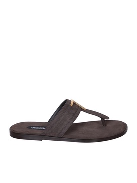 Brighton Crododile Brown Sandals