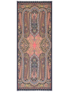 paisley-print cashmere-blend scarf