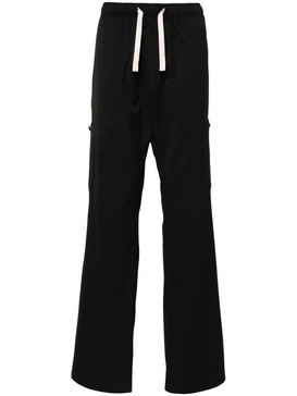 Palm Angels Drawstring-Waist Wide-Leg Trousers