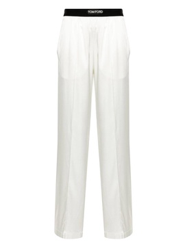 Tom Ford Pajama Trousers With Velvet Trim