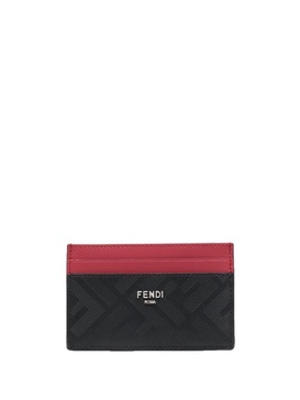 Fendi Man Two-Tone Leather Card Holder