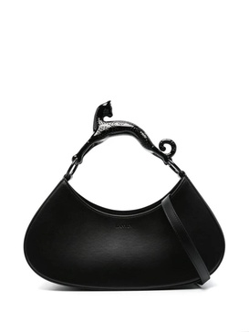 Large Hobo Bag With Cat Handle - 10 Black / UNICA