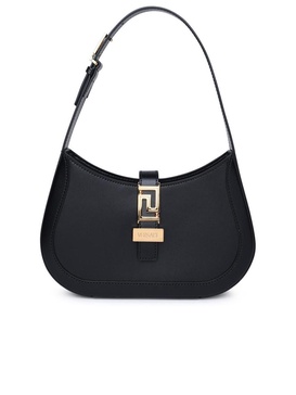 Versace Black Leather Bag Woman