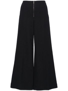 mid-rise wide-leg trousers