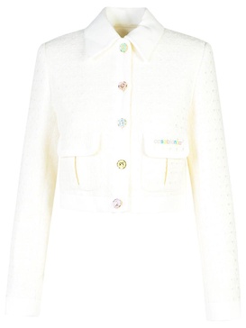 Casablanca White Cotton Blend Jacket