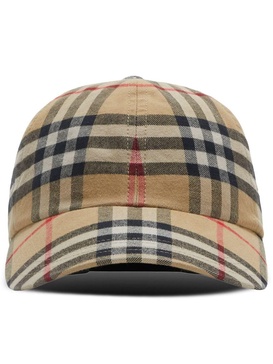 Burberry Check Motif Baseball Cap