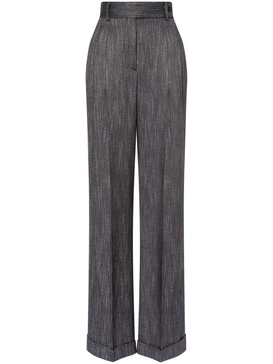 wide-leg tailored trousers