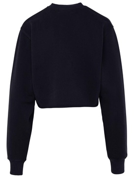 Ambush Logo Embroidered Crewneck Cropped Sweatshirt