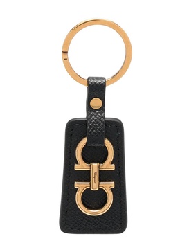 Salvatore Ferragamo Gancini Leather Key Holder