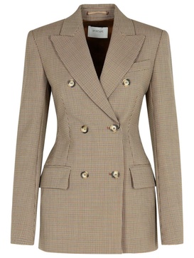 Sportmax 'Ocroma' Brown Wool Blend Blazer