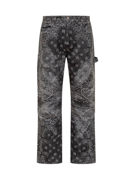 Amiri Bandana Printed Straight Leg Jeans