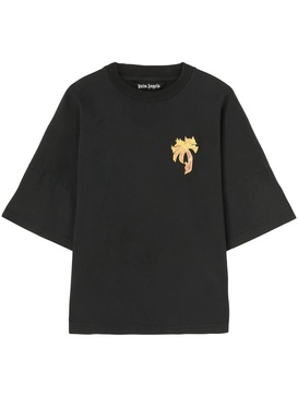 Palm Angels Burning Palm Over Tee Clothing