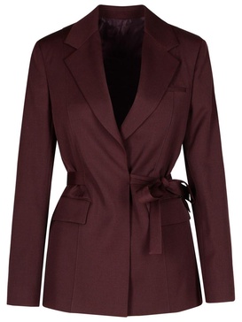 Lanvin Burgundy Wool Blazer Woman