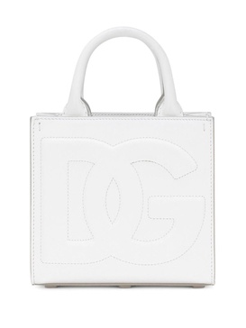 Mini DG Daily shopping bag in calf leather with front logo