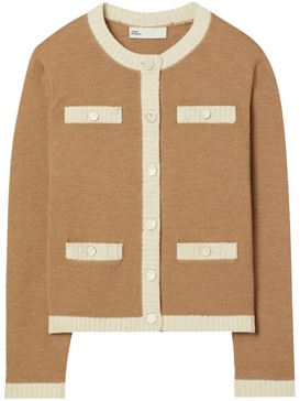 Tory Burch Kendra Camel Wool Cardigan