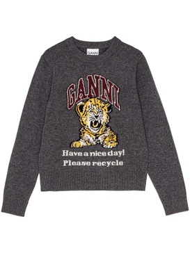 Ganni Wool Crewneck Sweater