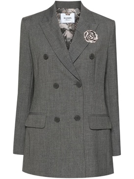 Blumarine Double-Breasted Blazer With Pin