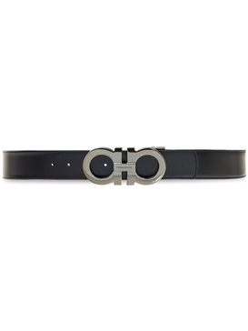 Gancini reversible leather belt