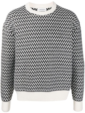 Lanvin Curbe Chevron Knit Clothing