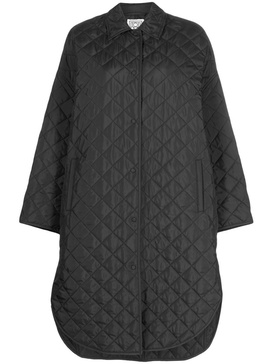 quilted cocoon coat