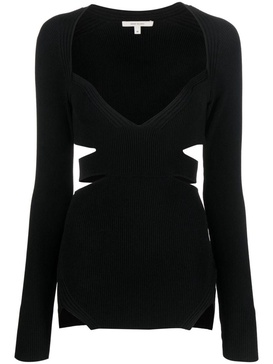 cut-out knitted top 