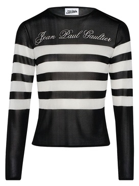 Jean Paul Gaultier Mariniere Print Top