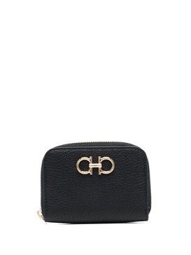 Ferragamo Gancini Leather Zipped Card Case