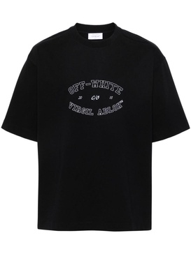 Off-White Cotton T-Shirt With Print