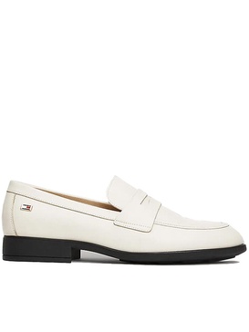 Tommy Hilfiger Flag Leather Classic Loafer Shoes