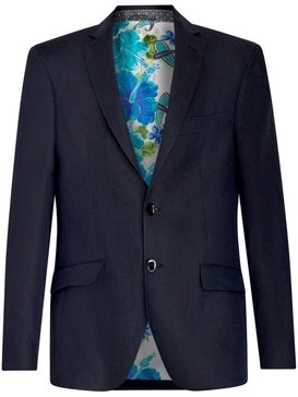 single-breasted wool blazer