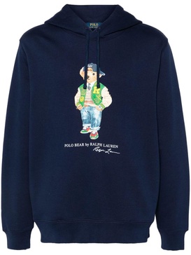 Polo Ralph Lauren Cotton Blend Hoodie With Polo Bear Pattern