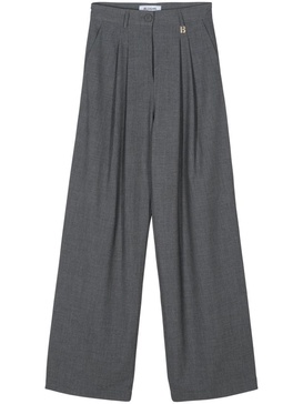 Blumarine Tailored Gray Wide-Leg Pants