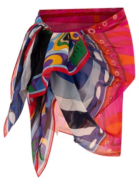 Emilio Pucci Orchidee Print Pareo