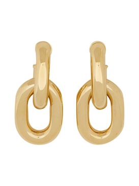 Rabanne "Xl Link" Double Hoop Earrings