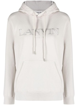 Lanvin Embroidered Regular Fit Hoodie Clothing