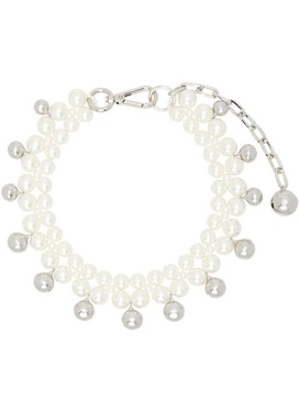 Simone Rocha Double Bell Charm And Pearl Necklace Accessories