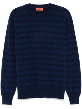 Missoni Crew-Neck Sweater With Zigzag Workmanship