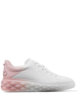 Diamond Maxi brand-embellished leather low-top trainers