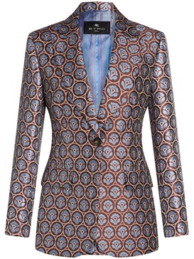 Jacquard Jacket - S9880 Light Blue Multi / 40