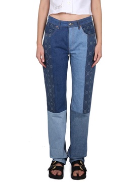 Marine Serre Jeans In Denim