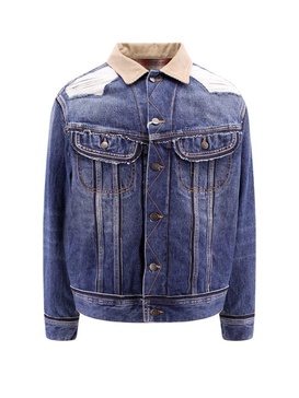 Maison Margiela Distressed Denim Button-Up Jacket