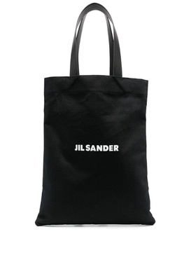 Jil Sander Book Tote Canvas Shopping Bag