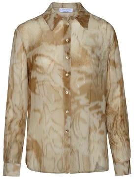 Blumarine Two-Tone Viscose Shirt Woman