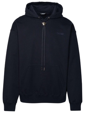 Versace 'La Medusa' Navy Cotton Sweatshirt