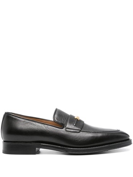 Plume leather loafers